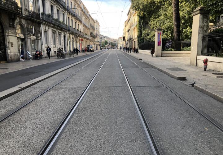 L3 Tramway Montpellier - Réfection revêtement plateformes