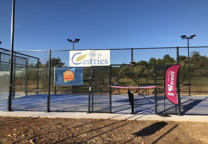 Nouveau stade de Padel au DOmaine Fondespierre à Castries